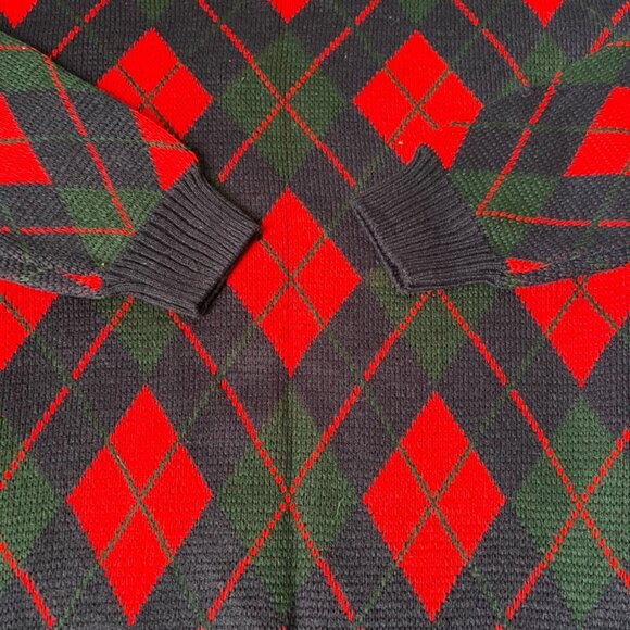 Vintage GFC Company Red And Black Crewneck Sweater I3 - Picture 2 of 3